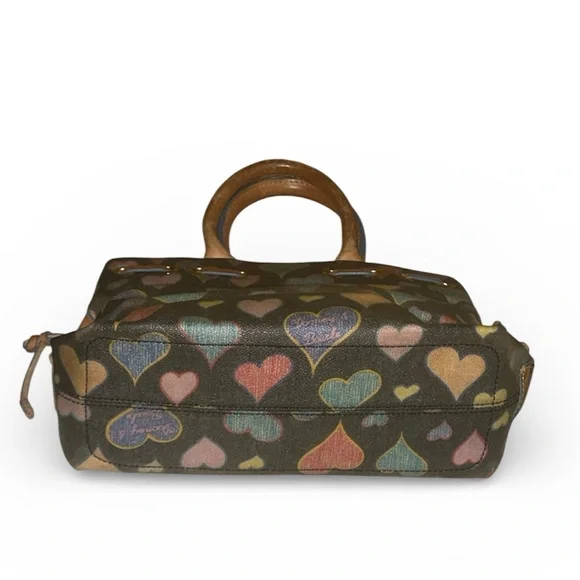 VintageDooney & Bourke Small Heart Pattern Satchel - Picture 4 of 8